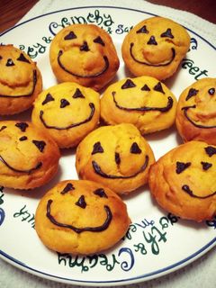 ハロウィン☆まるいかぼちゃのケーキ!-レシピのメイン写真