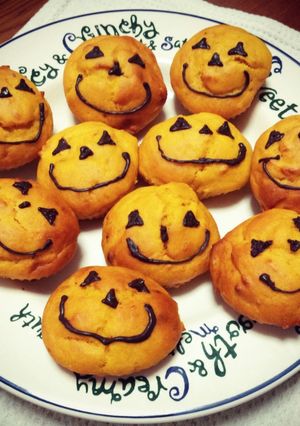 ハロウィン☆まるいかぼちゃのケーキ！-レシピのメイン写真