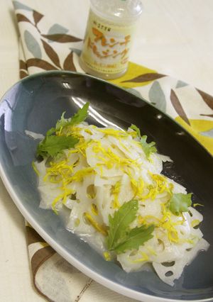 秋香る・れんこんの菊花マリネ-レシピのメイン写真