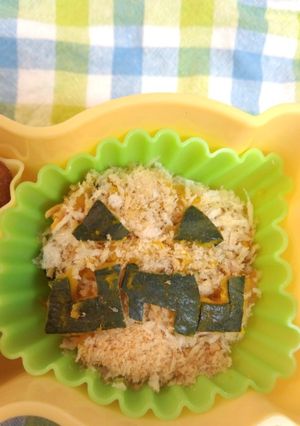 簡単カボチャのパン粉焼き（ハロウィン）-レシピのメイン写真