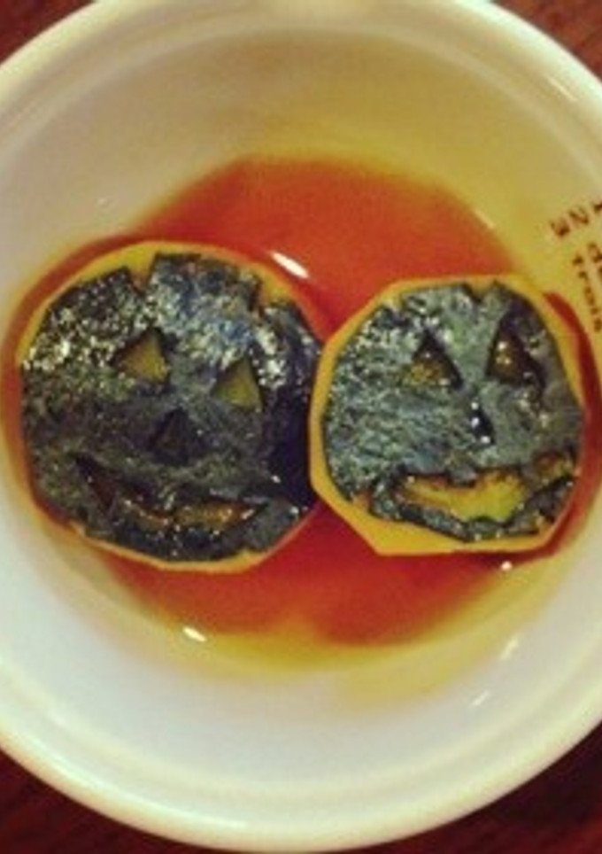 ハロウィンお弁当用に！かぼちゃの煮物-レシピのメイン写真