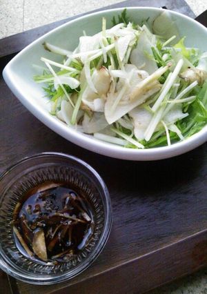 菊芋のサッと和え バルサミコ生姜ダレ-レシピのメイン写真