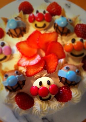アンパンマンの簡単！バースデーケーキ★-レシピのメイン写真