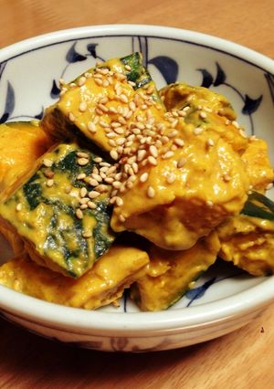 カボチャの胡麻和え-レシピのメイン写真