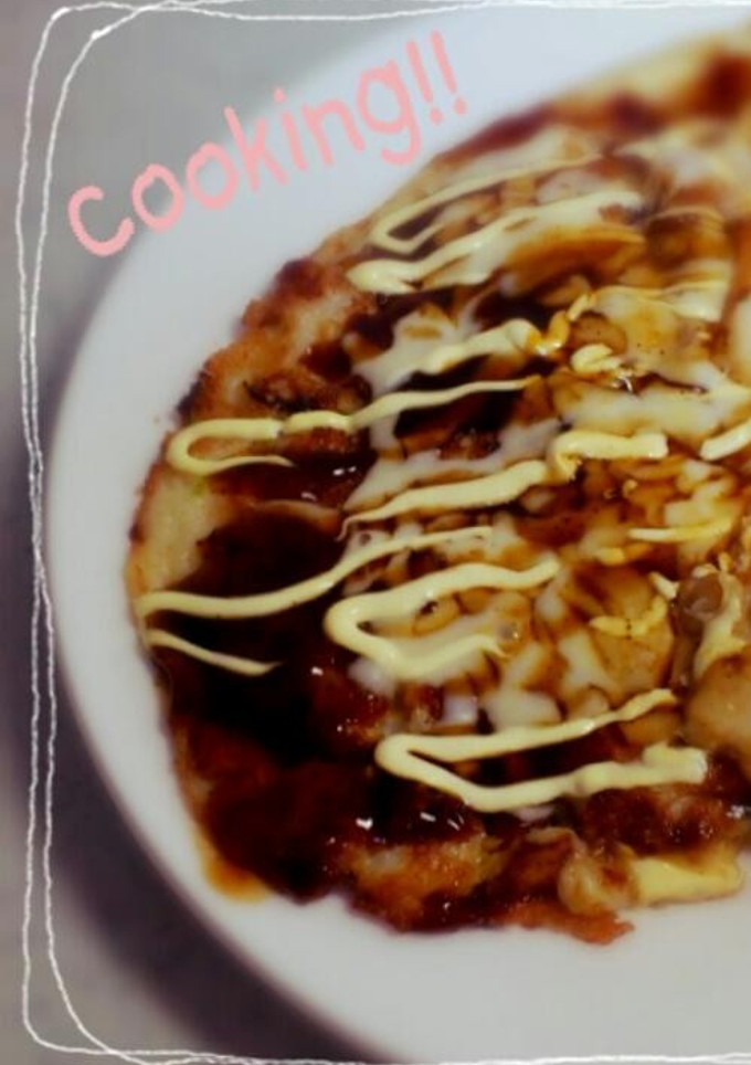 長芋と納豆のトロフワお好み焼き風♡-レシピのメイン写真