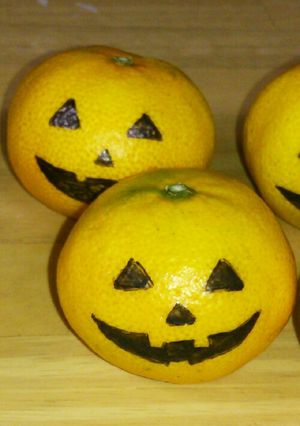みかんでハロウィン-レシピのメイン写真