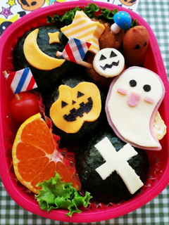 ハロウィン弁当☆おばけちゃん♪栄養士ママ-レシピのメイン写真