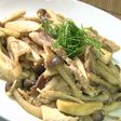 おは土「きのこと豚めんたい炒め」