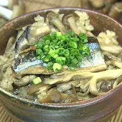 おは土「サンマときのこの炊き込みご飯」-レシピのメイン写真