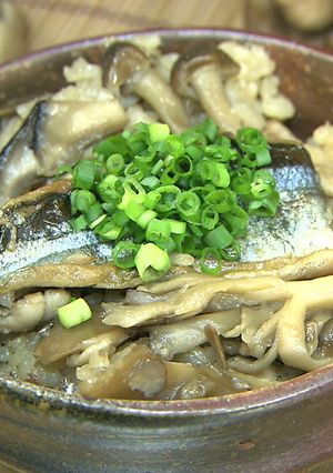 おは土「サンマときのこの炊き込みご飯」-レシピのメイン写真