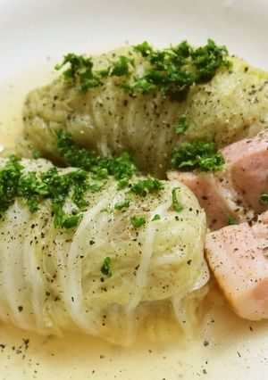 大量冷凍保存も☆ロール白菜～コンソメ味～-レシピのメイン写真