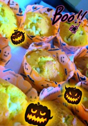 かぼちゃとホワイトチョコのマフィン-レシピのメイン写真