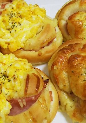 ふわふわ♪ハムロール＊懐かしい惣菜パン-レシピのメイン写真