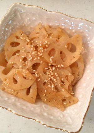 シャキシャキレンコンの甘酢炒め煮-レシピのメイン写真