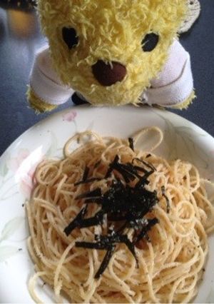 簡単ランチ明太子スパゲティ-レシピのメイン写真