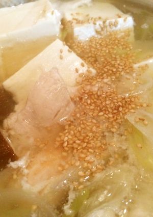 親子deゴロゴロ湯豆腐-レシピのメイン写真