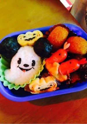 ミッキーのハロウィンキャラ弁♡-レシピのメイン写真