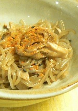 しらたきと舞茸のガーリックポン酢炒め-レシピのメイン写真