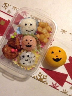簡単ハロウィン弁当 海苔なし-レシピのメイン写真