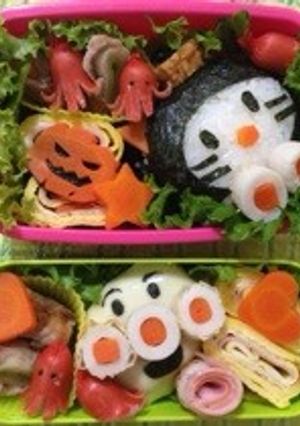 ハロウィンちっく♡キャラ弁-レシピのメイン写真