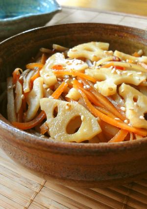 ＊常備菜に＊牛蒡と蓮根のきんぴら＊-レシピのメイン写真