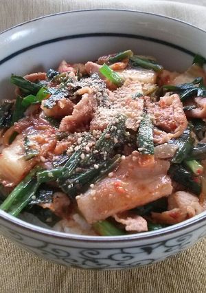 ☆絶対ウマイ♪豚キムチ丼-レシピのメイン写真