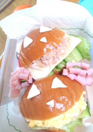 ハロウィン♪簡単ロールサンド☆-レシピのメイン写真