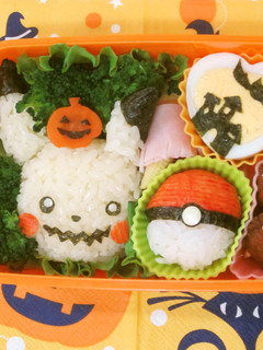 ピカチュウ×ハロウィン キャラ弁当-レシピのメイン写真