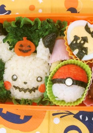 ピカチュウ×ハロウィン　キャラ弁当-レシピのメイン写真