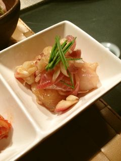 鯛刺身とみょうがのワサビ麺つゆ和え-レシピのメイン写真