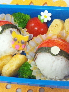 ポケモン×モンスターボール キャラ弁当-レシピのメイン写真