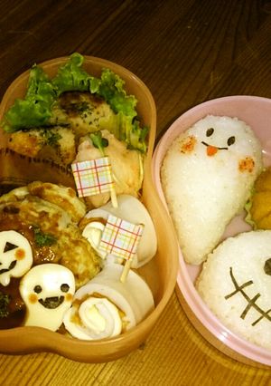 ハロウィンwizお好み焼　弁当-レシピのメイン写真