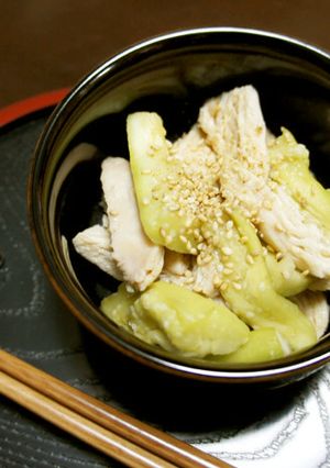 茄子と鶏胸肉の和え物-レシピのメイン写真
