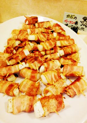 カブのベーコン巻　焼いてみました！-レシピのメイン写真