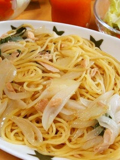 ツナと玉ねぎの和風パスタ♪-レシピのメイン写真