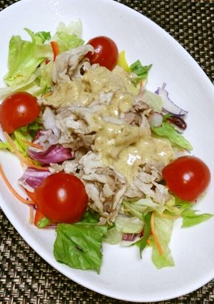 豚肉のサラダ✩味噌マヨネーズたれ-レシピのメイン写真