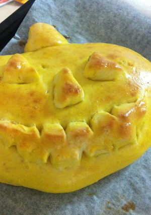 ハロウィンに子供と食べようカボチャパン-レシピのメイン写真