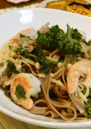 病気に勝つ！海老とパセリのパスタ-レシピのメイン写真