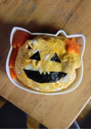ハロウィンオムライス-レシピのメイン写真
