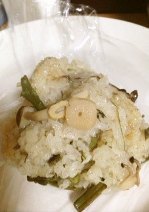 炊飯器でもっちり♪山菜おこわ-レシピのメイン写真