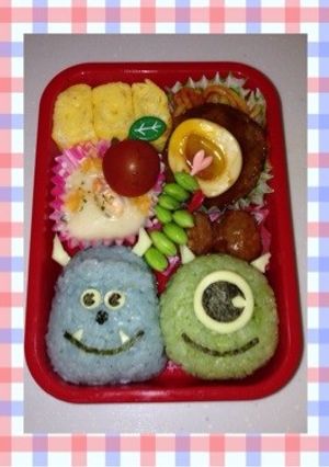 キャラ弁 サリー＆マイク モンスター-レシピのメイン写真