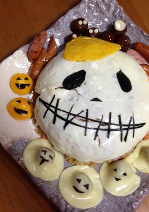 ハロウィン☆ジャックオム炒飯-レシピのメイン写真