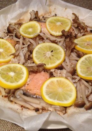 鮭とキノコのフライパン蒸し焼き-レシピのメイン写真