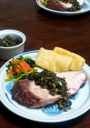 塩こんぶの旨味☆鰤のさっぱり葱ソース添え-レシピのメイン写真