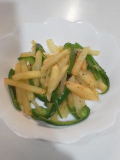 じゃがいもとピーマンのバター炒め-レシピのメイン写真