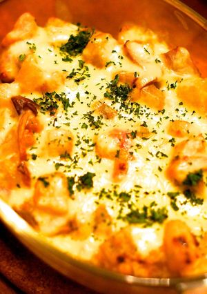 鶏ときのこで！具だくさん冬瓜グラタン-レシピのメイン写真