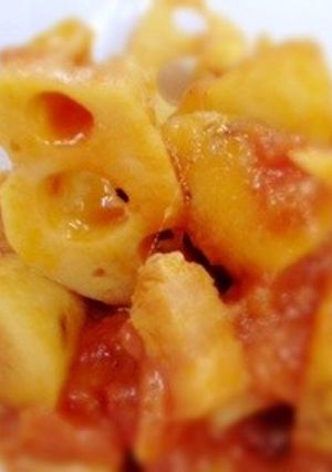 岩国れんこんとごぼうのピリ辛トマト煮込み-レシピのメイン写真