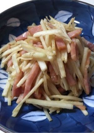 パリパリ！大根の皮とベーコンの炒め物-レシピのメイン写真