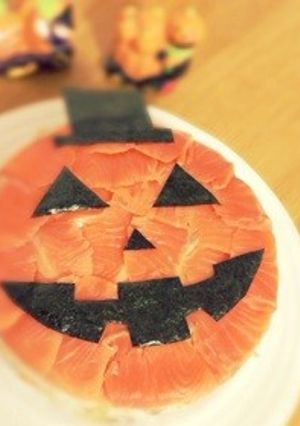 ハロウィン おばけ寿司-レシピのメイン写真