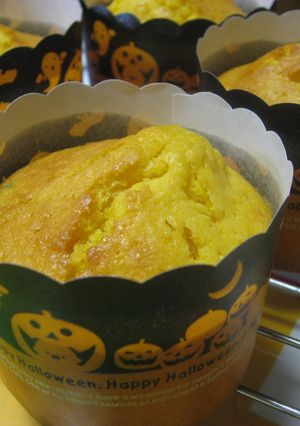 ハロウイン☆かぼちゃカップケーキ-レシピのメイン写真